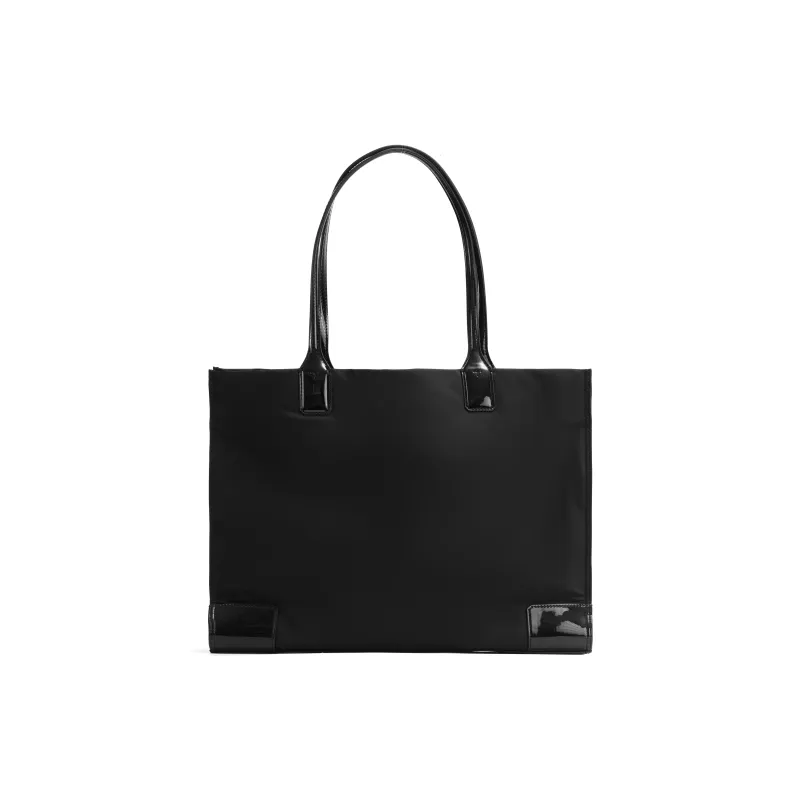 TORY BURCH Ella Patent Tote Black-2