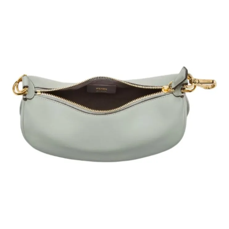 FENDI Cow Leather Hobo Bag Handbag Mini Women's Matcha Green-2