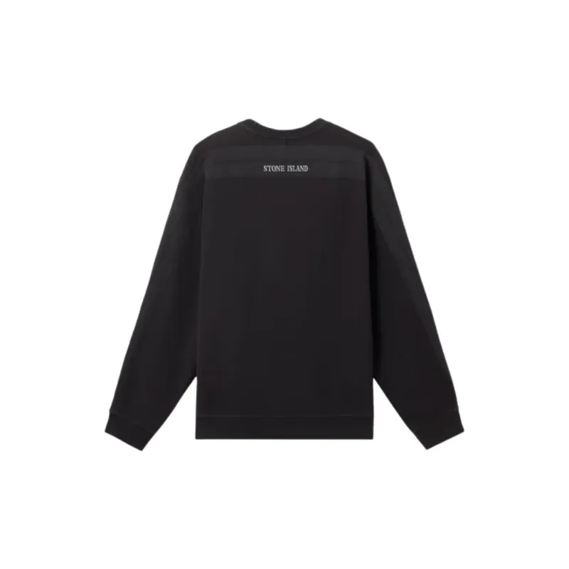STONE ISLAND Logo Embroidered Crewneck Sweatshirt-1