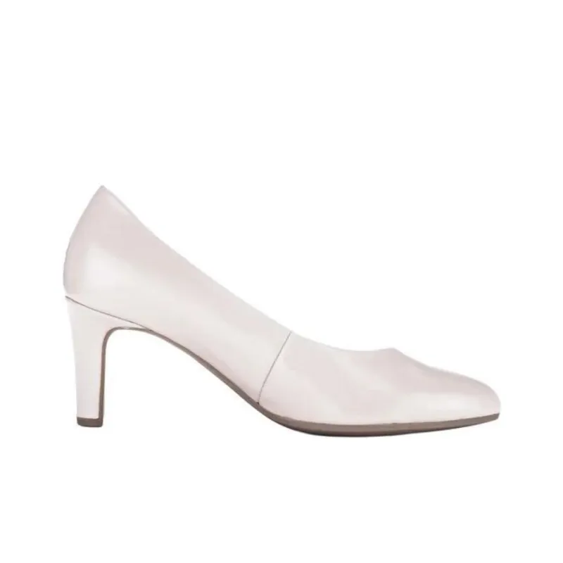 Gabor Fashion Chunky Heel High Heels 7cm Women's Beige Pink-1