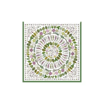 LONGCHAMP Silk Scarves Women's Green