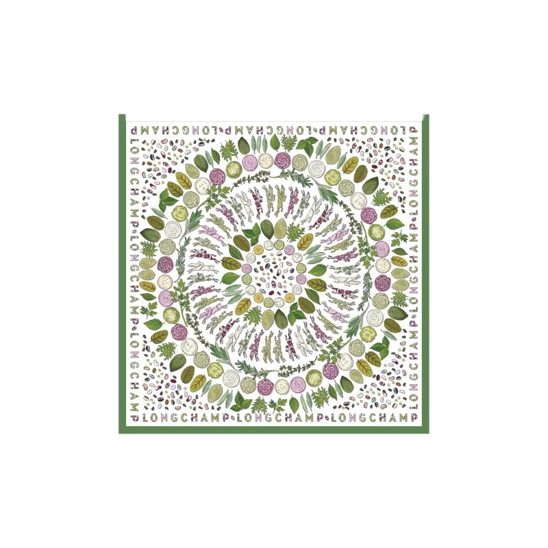 LONGCHAMP Silk Scarves Women's Green-0