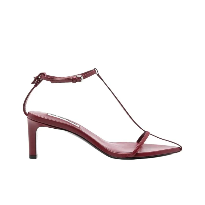 JIL SANDER Strap Sandals 6.5cm Women's Red-1