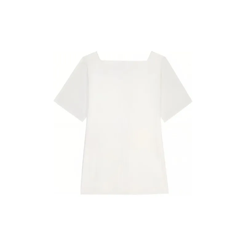 Givenchy Square Neck Poplin Blouse-1