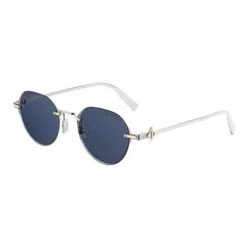 DIOR Metal Round Sunglasses Unisex Silver