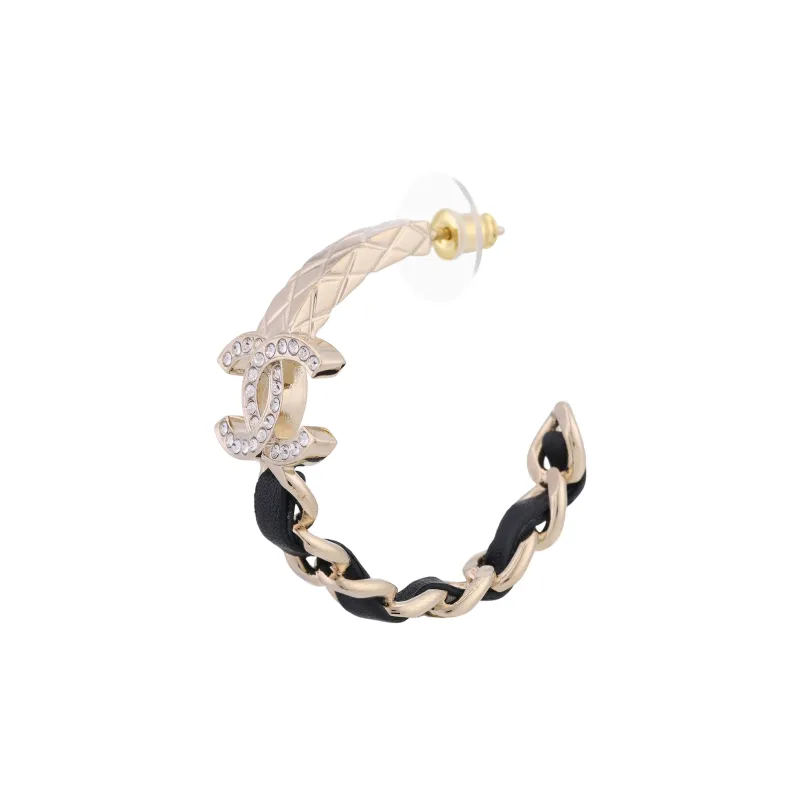 CHANEL Creoles Earrings-3