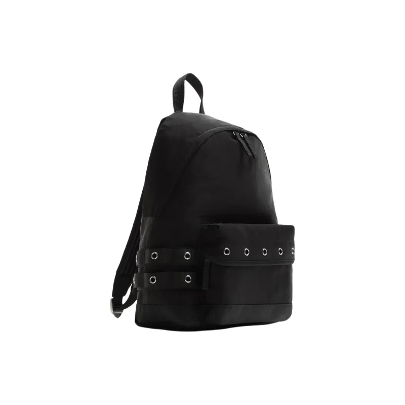ZARA Polyamide Backpack Large Size Men's Black-1