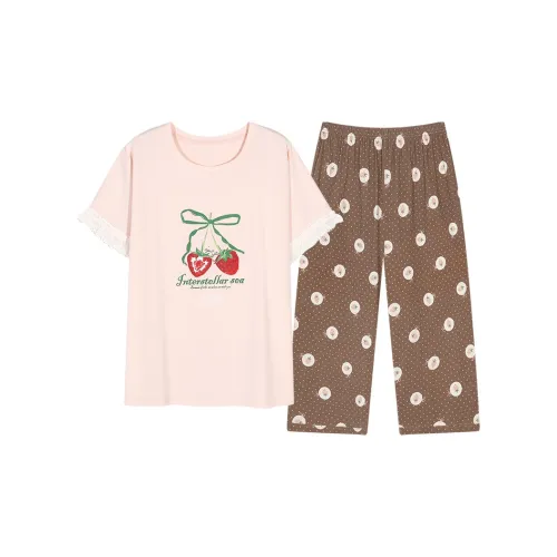 XIAFENYAN Pajama Set Women's Pink