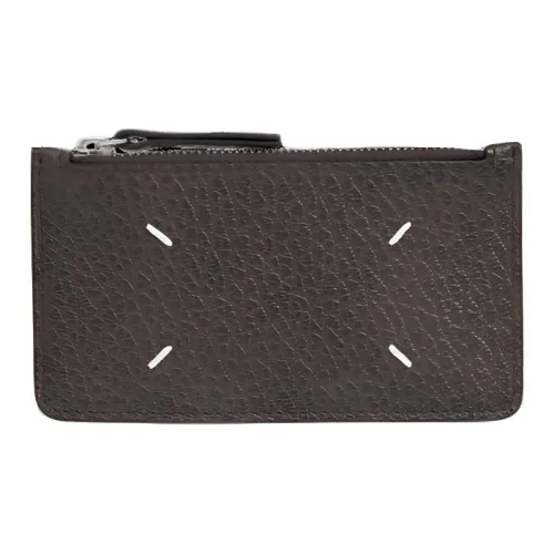 Maison Margiela Grain Leather Wallet, Card Holder Men's Brown
