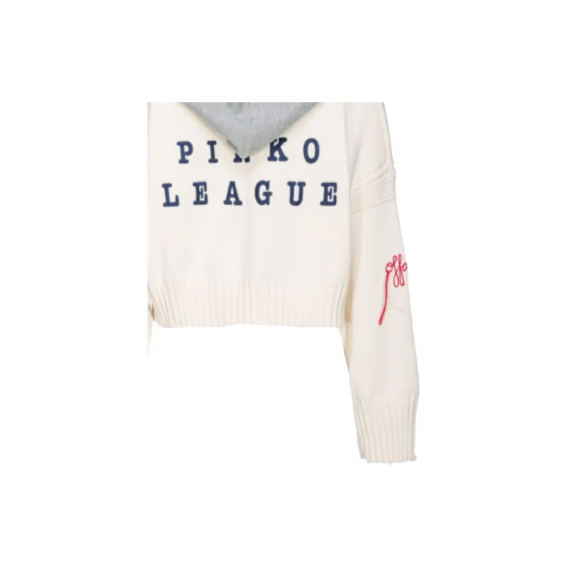 PINKO Knitted Hoodie-5
