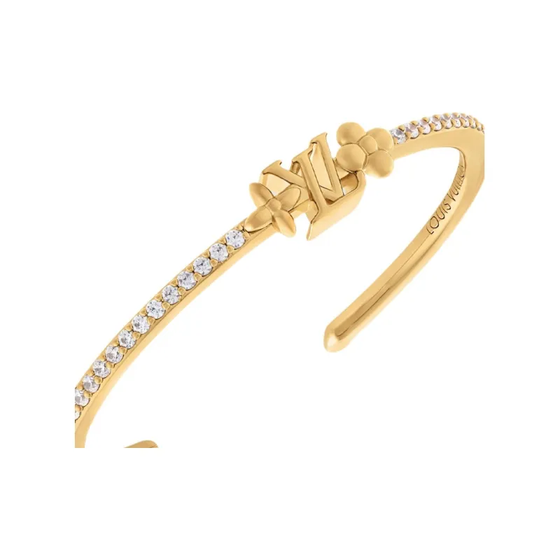 LOUIS VUITTON Gold Plated Bangles Women's Gold-2