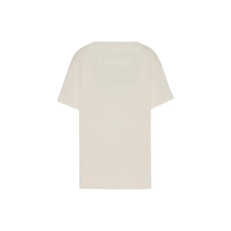 THE ROW Drop Shoulder Sleeve T Shirt Women's White-1