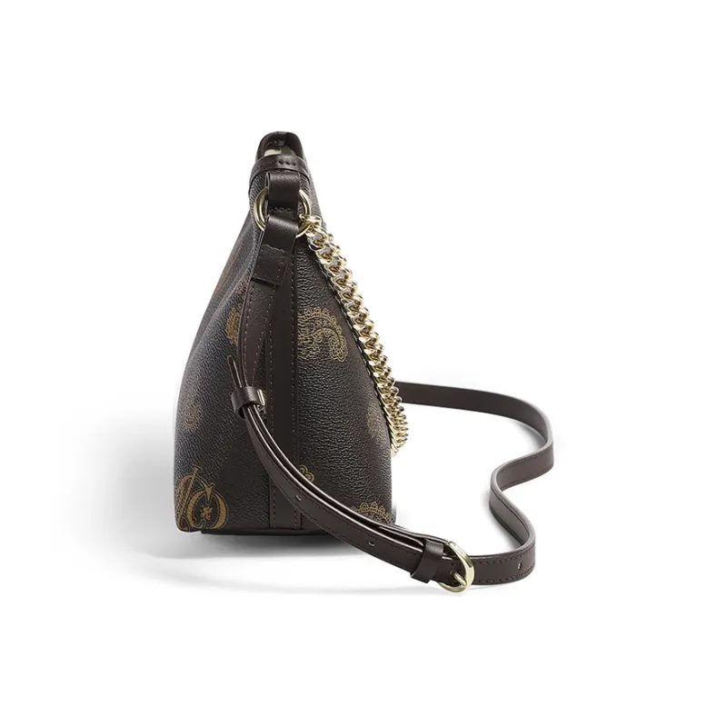 COOGI Synthetic Leather Shoulder Bag, Crossbody Bag Women's Brown/Khaki-2