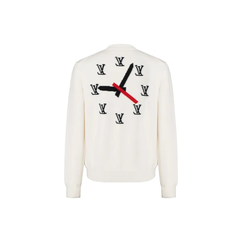 LOUIS VUITTON Intarsia Clock Sweater-1