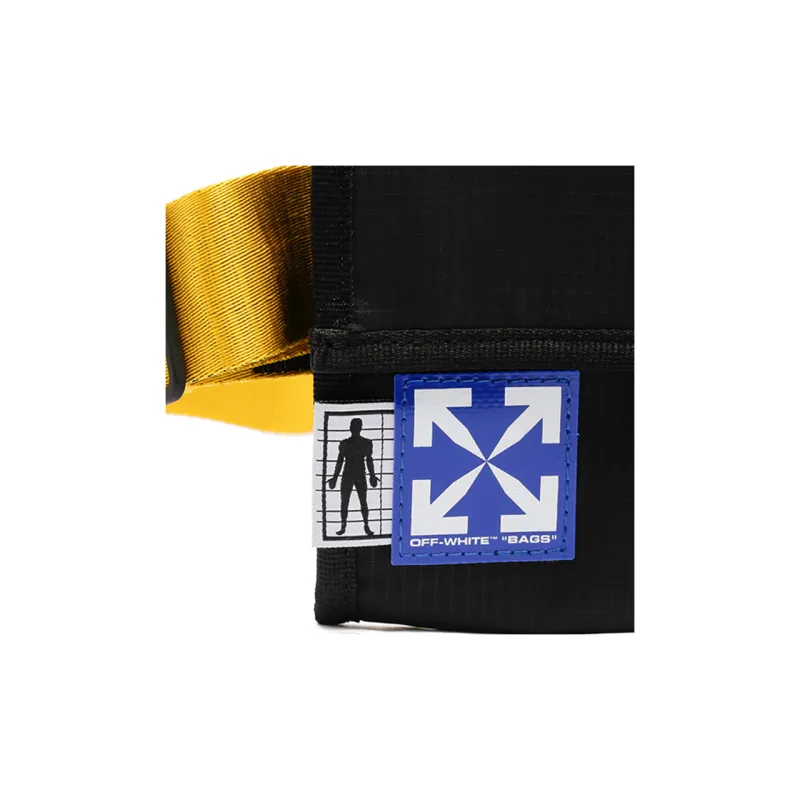 OFF WHITE Classic Industrial Two Pocket Belt Bag Black/Yellow-4