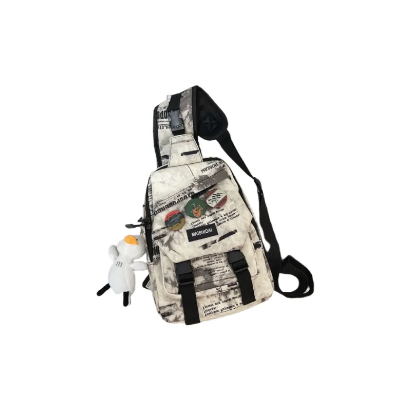 Omanfei Nylon Sling Bag Regular Unisex Multicolor-14