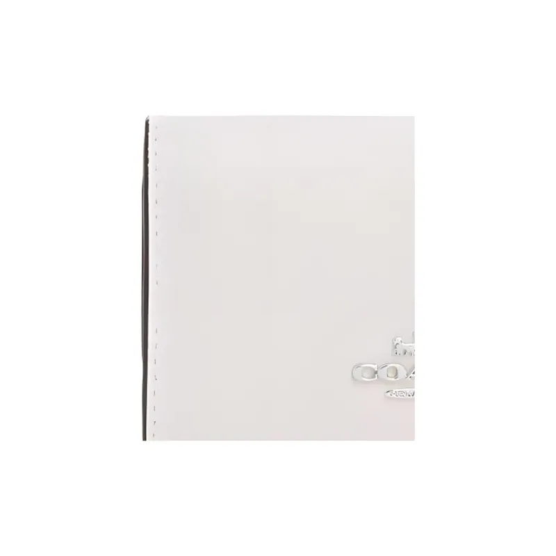 COACH Micro Refined Pebbled Leather Coin Purse Wallet Women's White-2