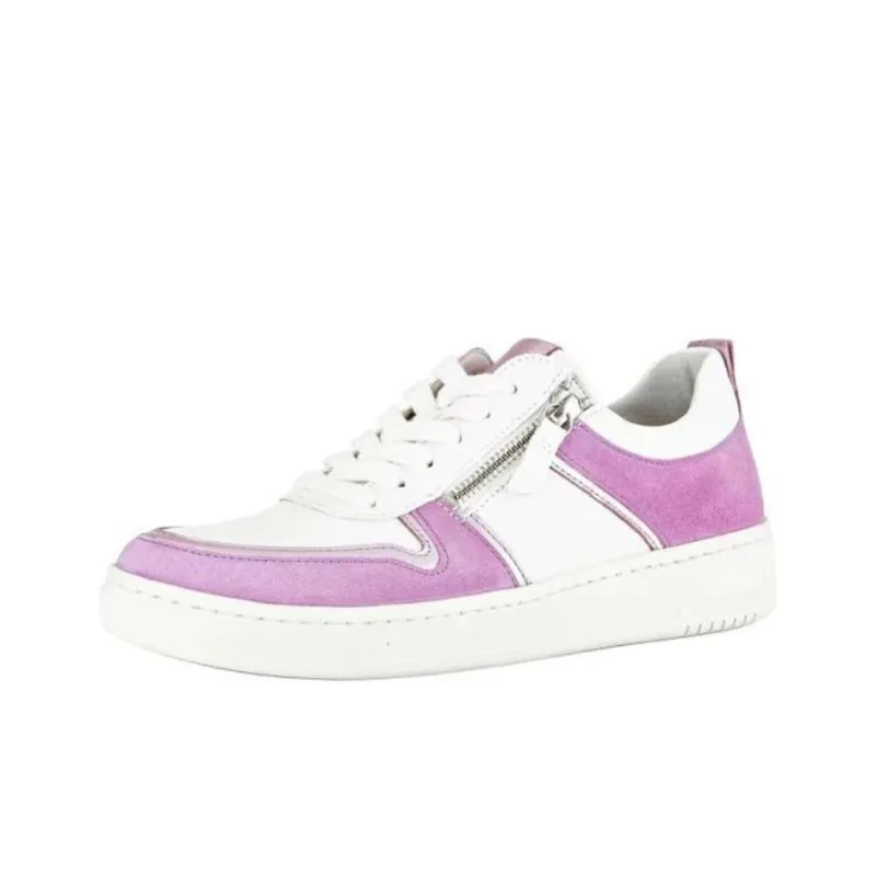 Gabor Fashion Low Top Casual Shoes Women's White Purple-2
