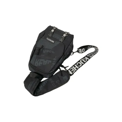 Omanfei Nylon Sling Bag Unisex Multicolor