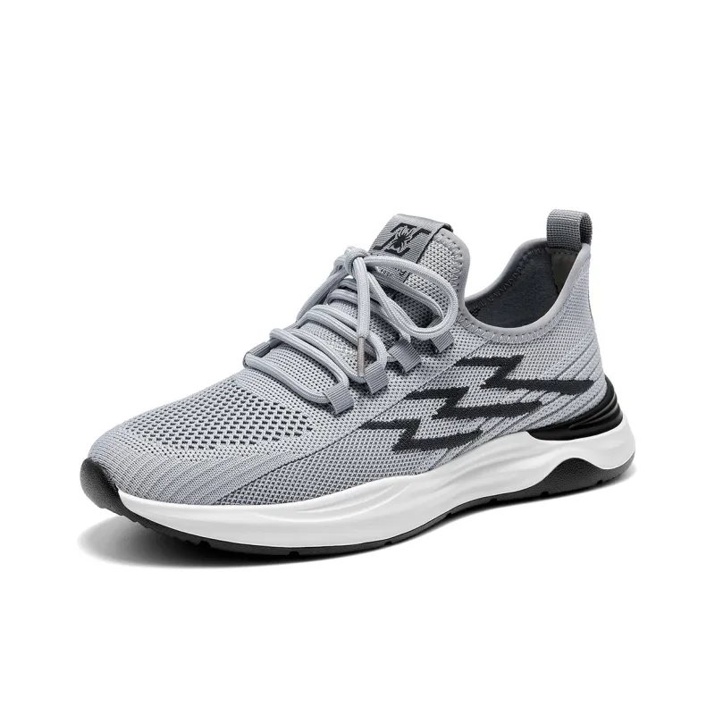 Spider King Anti Slip Wear Resistant Low Top Running Shoes Men's Black-6