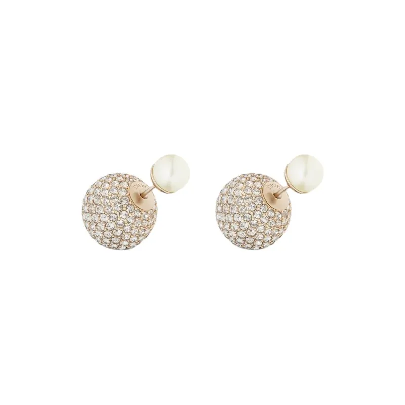 DIOR Metal Earrings Women's Matte Gold-0