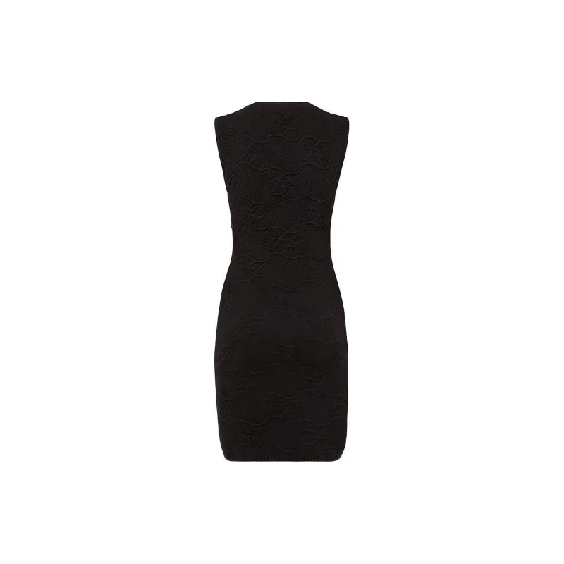 FENDI Sleeveless Dress Women's Black-1