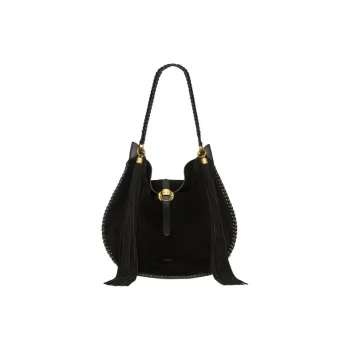 ISABEL MARANT Suede Shoulder Bag Women's Black