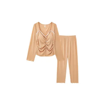 Sleeping Beauty Pajama Set Women's Red Gold