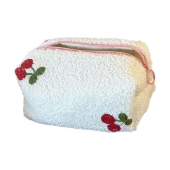 Boniu Polyester Makeup Bag Women's White