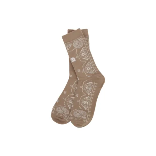 THE NORTH FACE Mid Calf Socks Unisex 1 Pack Brown