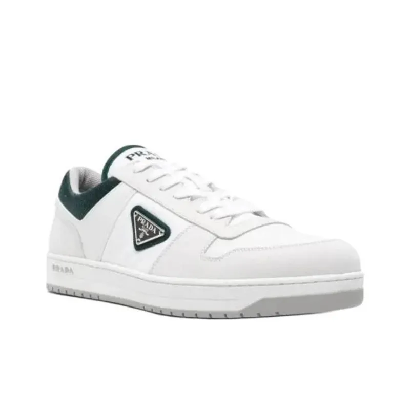 PRADA Prada Downtown Low-Top Skateboard Shoes Men's Gray White-1