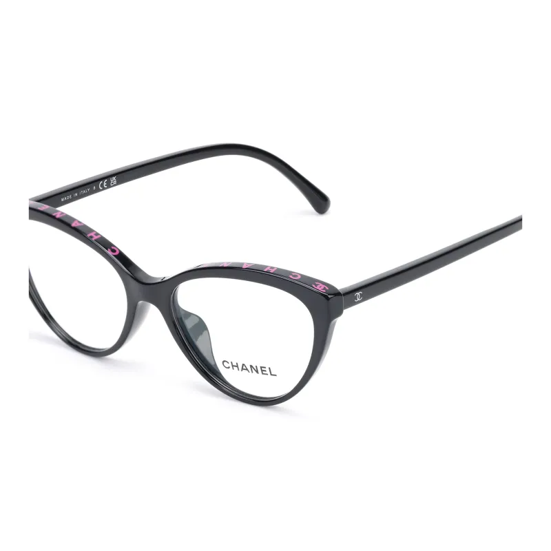 CHANEL   Cat Eye Eyeglass Frames Unisex Black-4