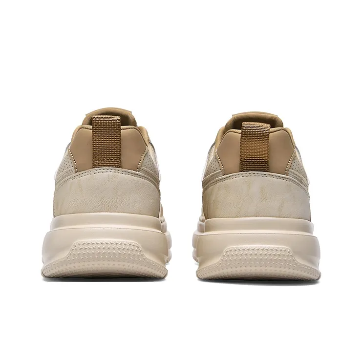 AOKANG Air Force One Series Skateboard Shoes Men Low Top Beige Yellow, White Green-5