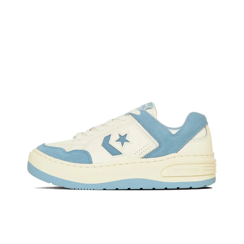 Converse Weapon Non-slip Lightweight Low-Top Casual Shoes Women's White Blue-0