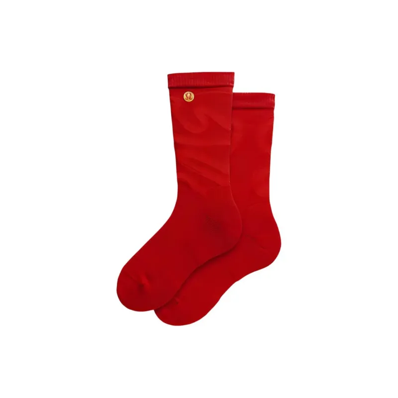 Lululemon Daily Stride Mid-Calf Socks Men's 1 Pack Deep Red/True Red-2