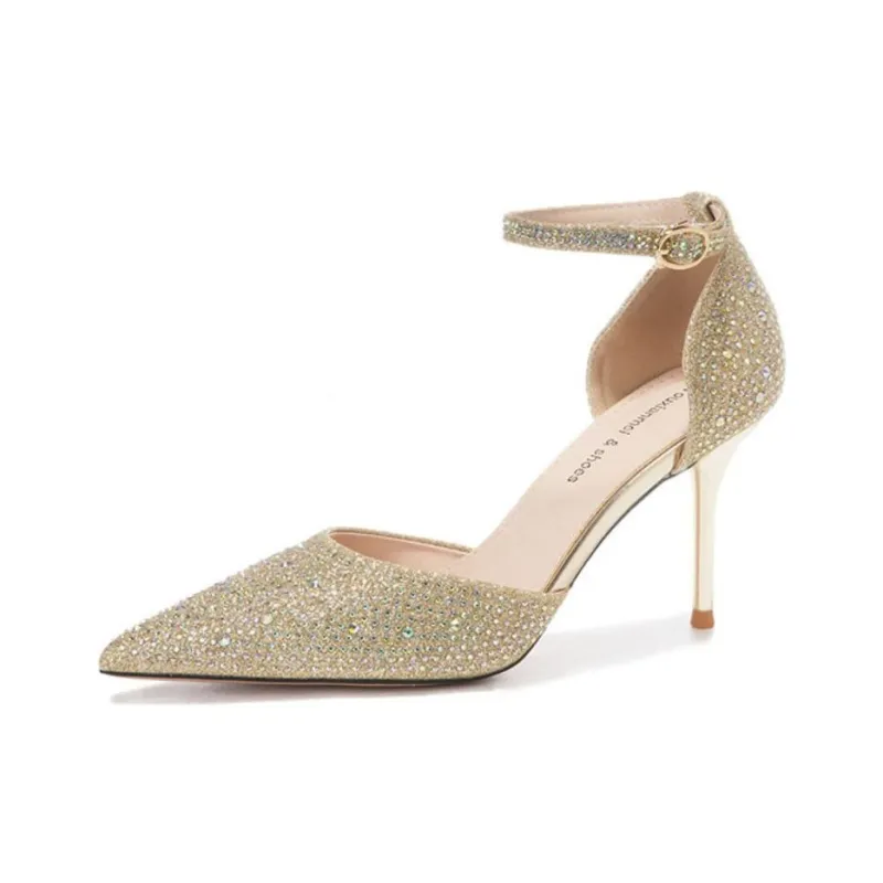 Than Than Me Slim Heel High Heels Women's-8