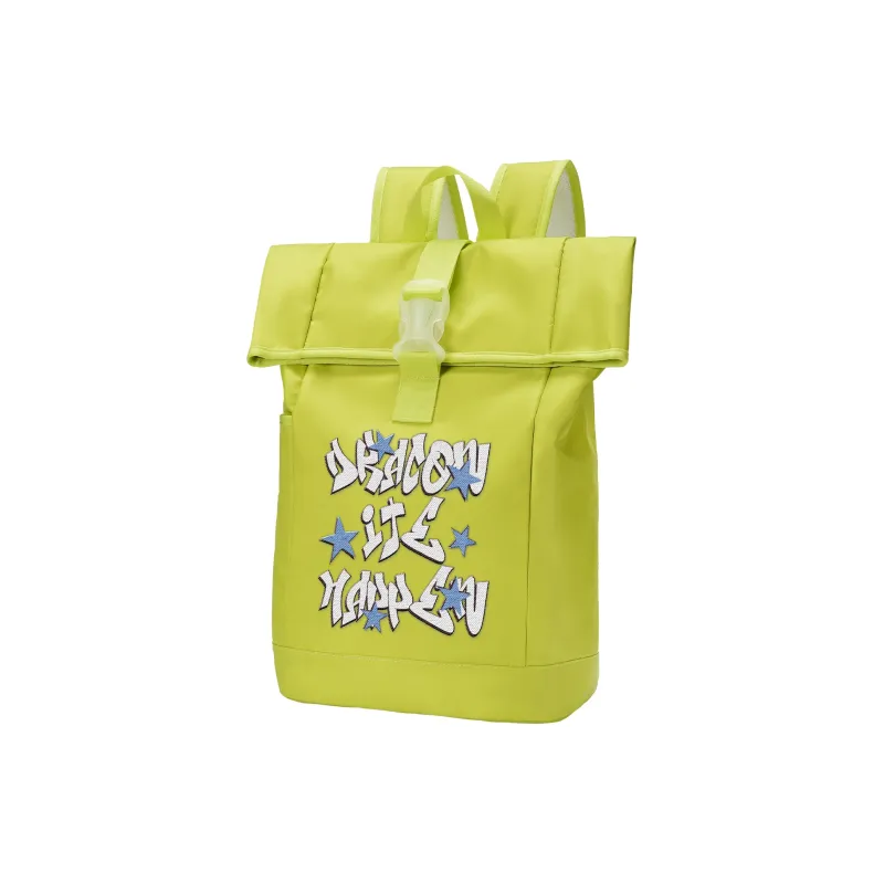 DRACONITE Polyester Students Backpack Regular Unisex Lime Neon Green-13