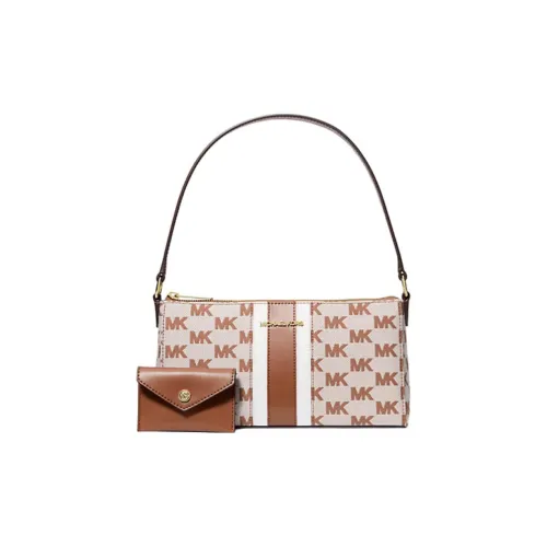 MICHAEL KORS Cotton Handbag Medium Size Women's Leather Brown