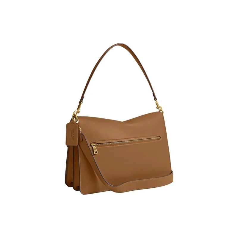 COACH ChainTabby Leather Crossbody Bag, Shoulder Bag Tubas Women's Honeys Brown-1