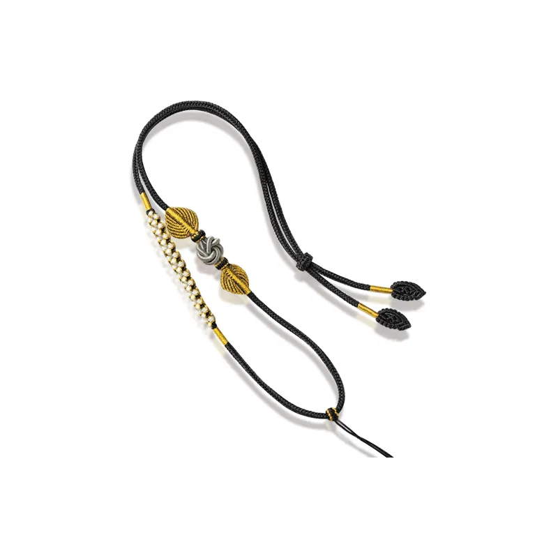 Moon Jewelry Braided String Necklaces Unisex-0