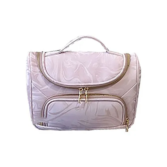 Boniu Polyurethane Makeup Bag Regular Women's Black/White/Pink/Blue-4