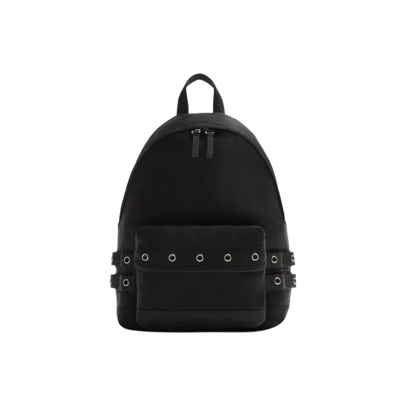 ZARA Polyamide Backpack Large Size Men's Black-0