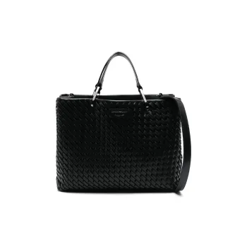 EMPORIO ARMANI Leather Shopper Bag