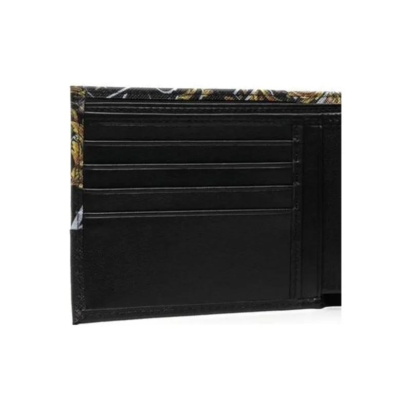 VERSACE JEANS COUTURE Calfskin Wallet Men's Black-3