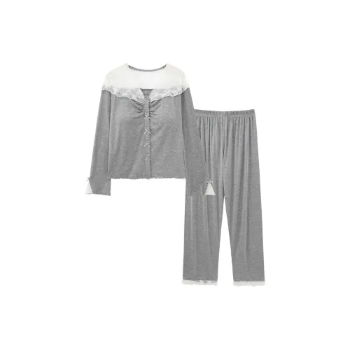 Sleeping Beauty Pajama Set Women's Silver