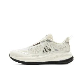 PEAK Cushioning Anti Slip And Wear Resistant Rebound Low Top Training Running Shoes Men's Ivory Black