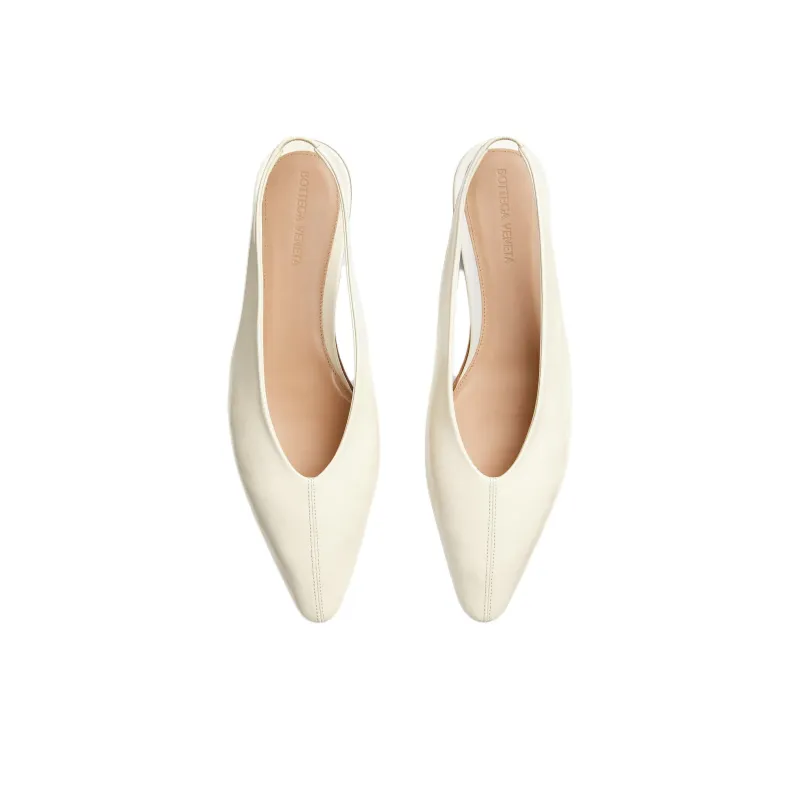 Bottega Veneta Sofia Casual Single Shoes Women's White-4