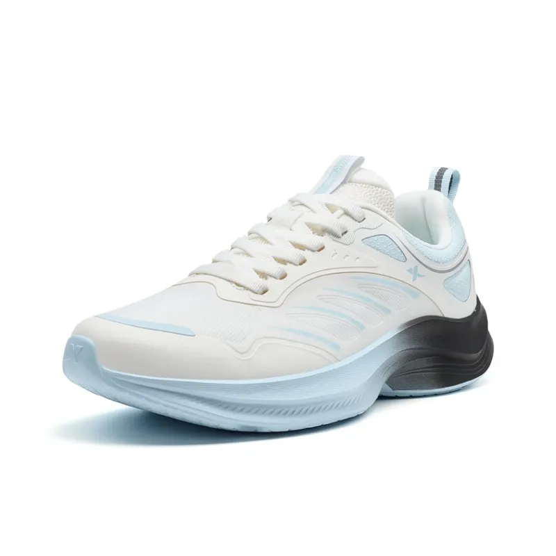 XTEP Durable Breathable Coverage Low-Top Casual Running Shoes Men's White Blue-1