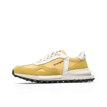 NAVIGARE Low Top Casual Shoes Men's White Yellow