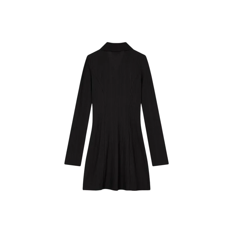 CALVIN KLEIN Long-Sleeved Dresses Women's Black-1